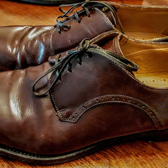 Mens Brown NavyBoot Lace Up Italian Leather Shoes main image 5